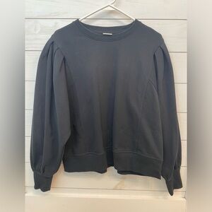 A New Day Puff Sleeve Sweatshirt in Black Size Large